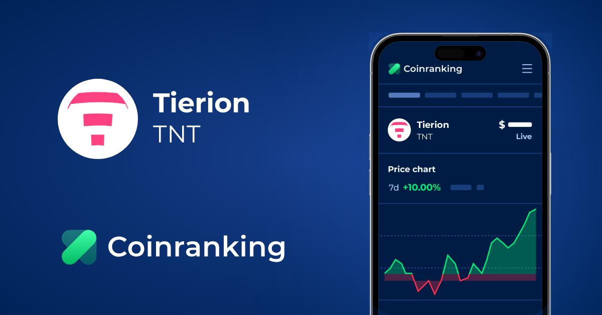 Tierion Tnt Price To Usd Live Value Today Coinranking