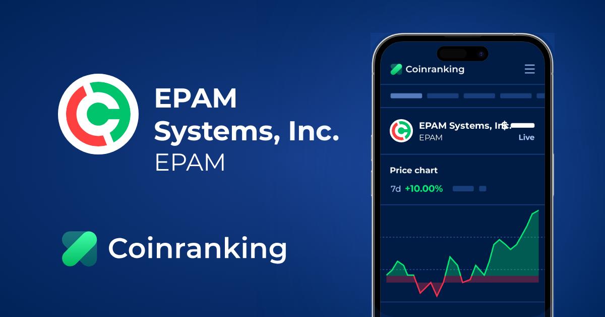 Epam Systems Inc Epam Price To Usd Live Value Today Coinranking