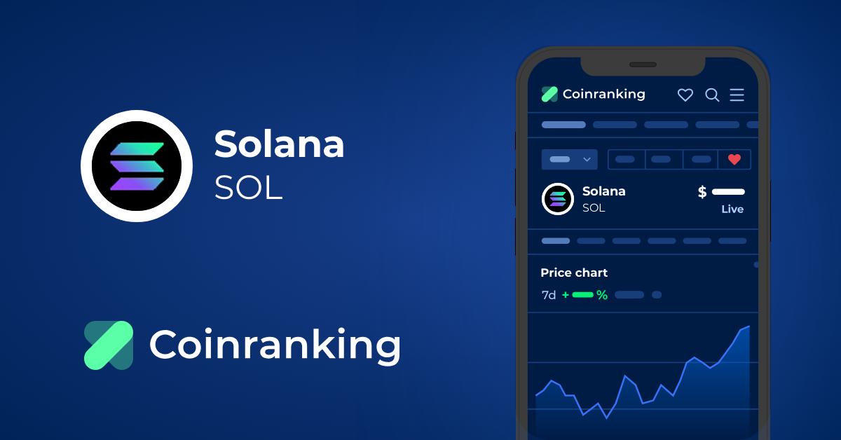 Solana price today, SOL to USD live price, marketcap and chart